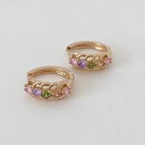 Gold filled huggie earring